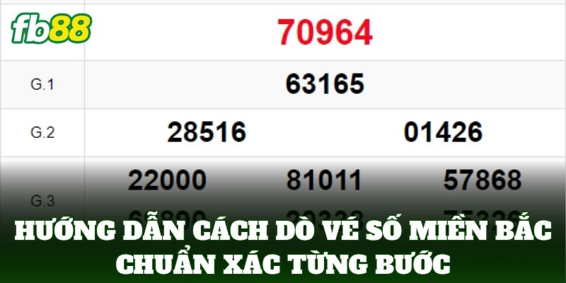 Cách Chơi Xổ Số Miền Bắc Phát Tài Cực Dễ Cho Lô Thủ FB88 3 Hướng dẫn cách dò vé số Miền Bắc chuẩn xác từng bước