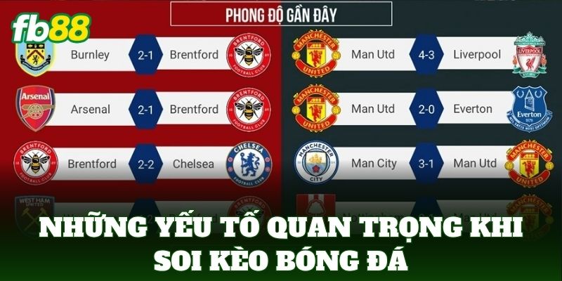 Kinh Nghiệm Chơi Kèo Bóng Đá Thực Tế Hiệu Quả 2 Những yếu tố quan trọng khi soi kèo bóng đá