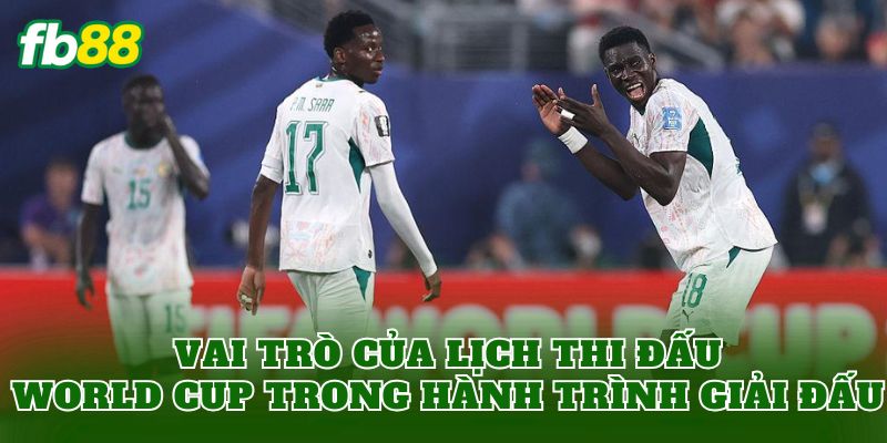 Lịch Thi Đấu World Cup 2026 Cập Nhật Mới Nhất 3 Vai trò của lịch thi đấu World Cup trong hành trình giải đấu
