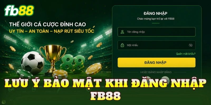 Lưu ý bảo mật khi đăng nhập FB88